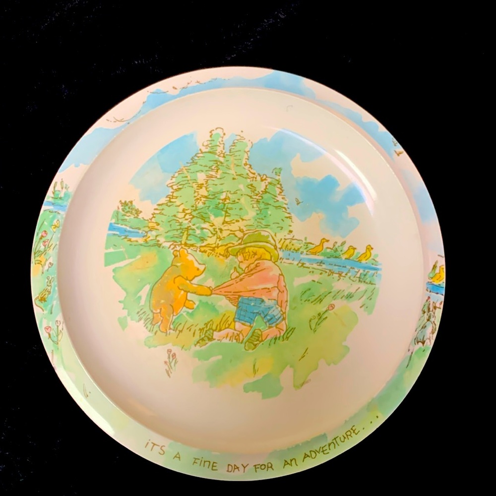 Winnie the Pooh plate and bowl